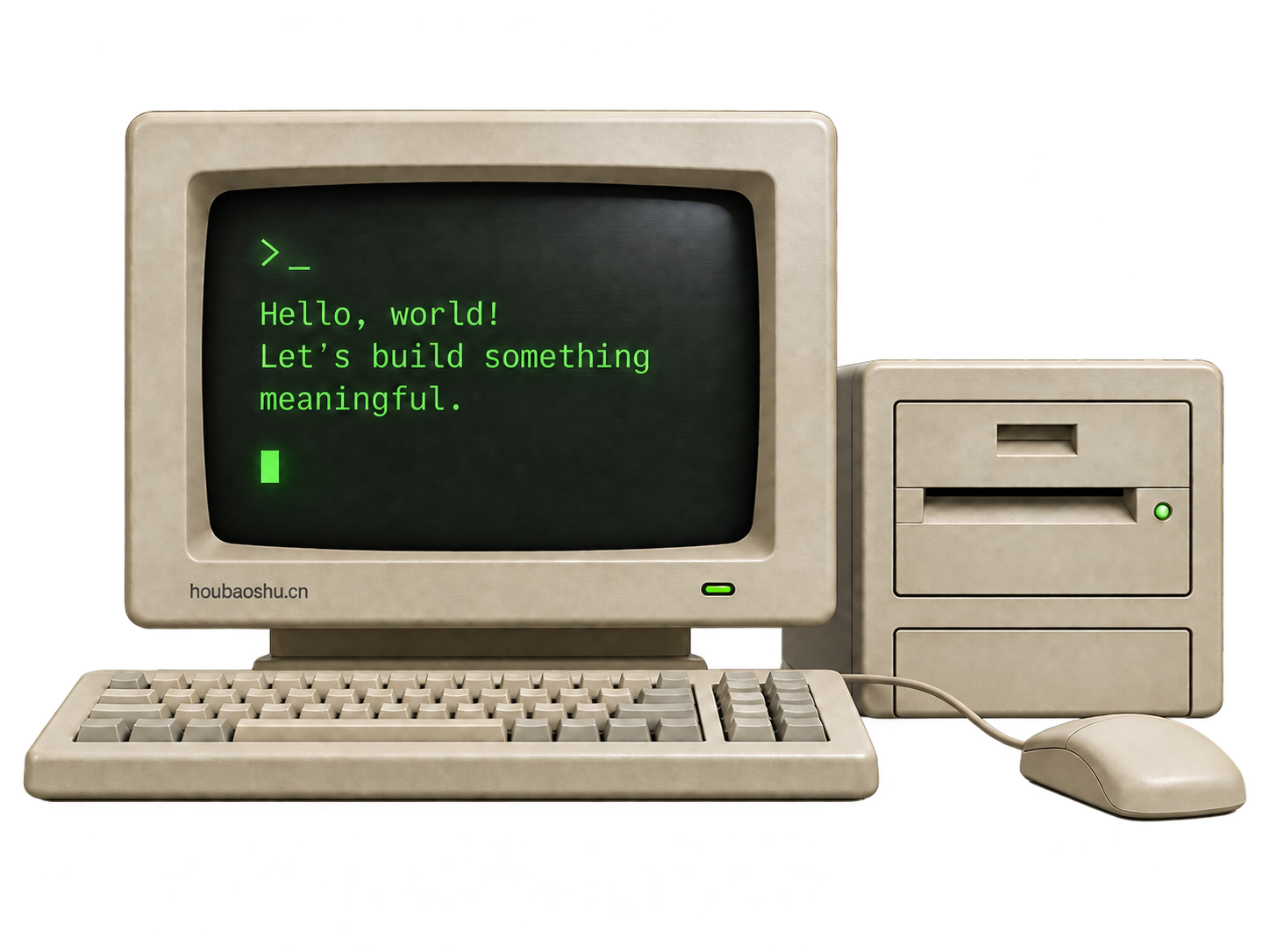 Retro computer workstation
